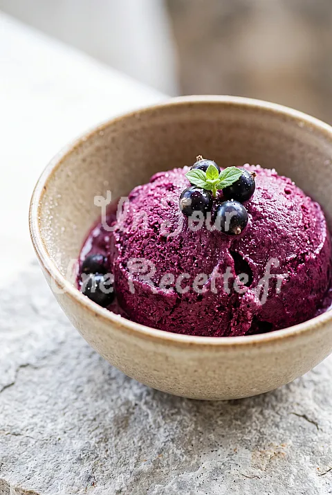 Photo de Sorbet au cassis