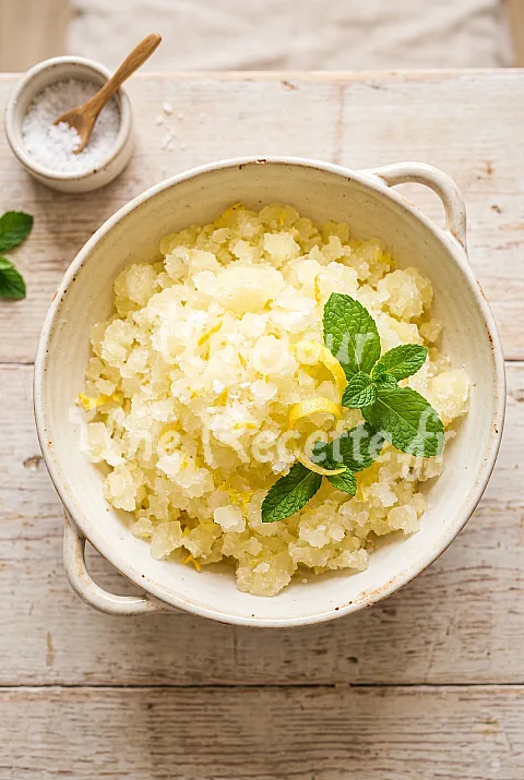 Photo de Sorbet au citron facile sans sorbetière