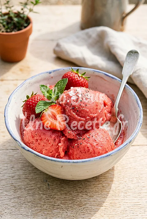 Photo de Sorbet fraise