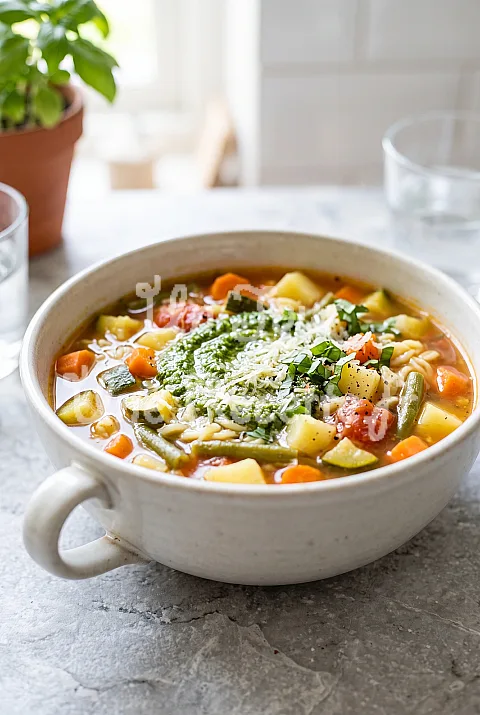 Photo de Soupe de légumes au pistou