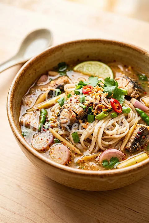 Photo de Soupe de nouilles au poisson fermenté