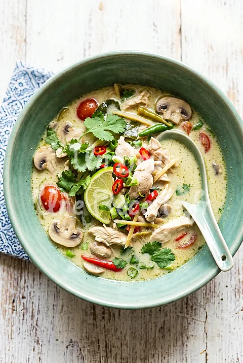 Photo de Soupe Thaïlandaise au Poulet et Lait de Coco