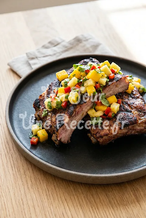 Photo de Spare ribs grillés, salsa Caraïbes