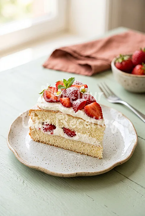 Photo de Sponge cake aux fraises