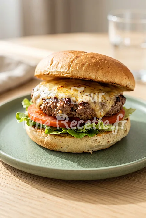 Photo de Steak haché grillé à l'airfryer
