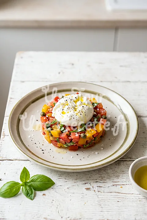 Photo de Tartare de tomates burrata