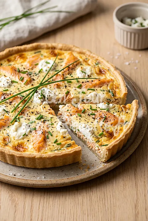 Photo de Tarte au saumon fumé
