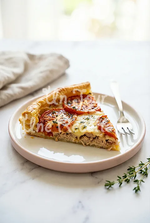 Photo de Tarte au thon et à la tomate