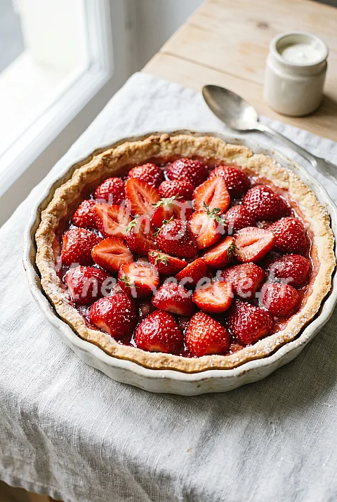 Photo de Tarte aux fraises