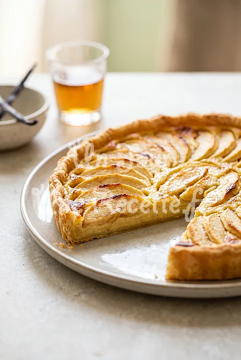 Photo de Tarte aux pommes normande