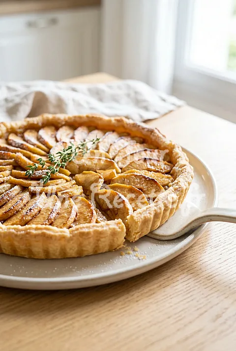 Photo de Tarte aux pommes sans œufs