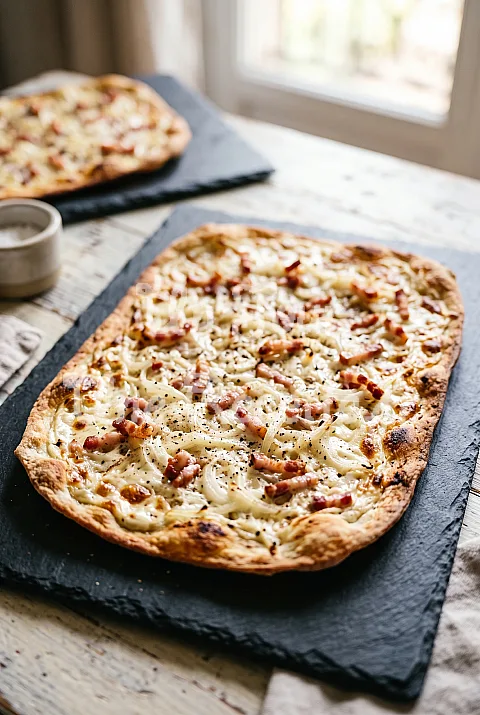 Photo de Tarte flambée (Flammekueche)
