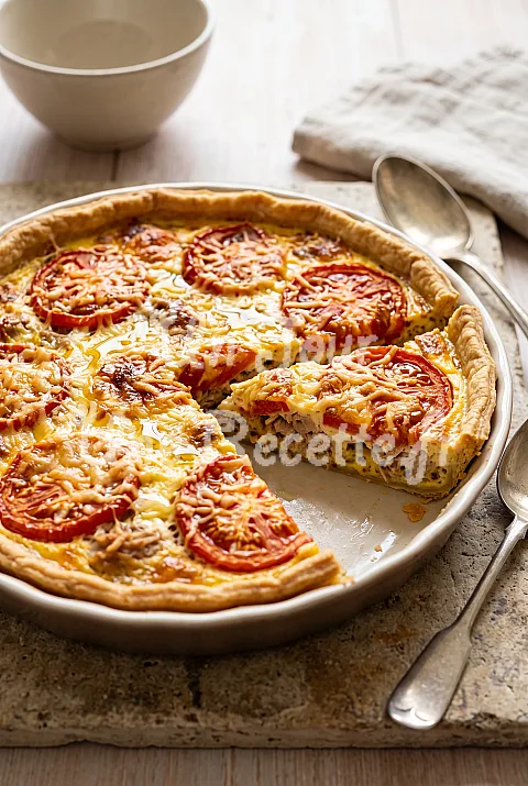 Photo de Tarte thon tomate moutarde