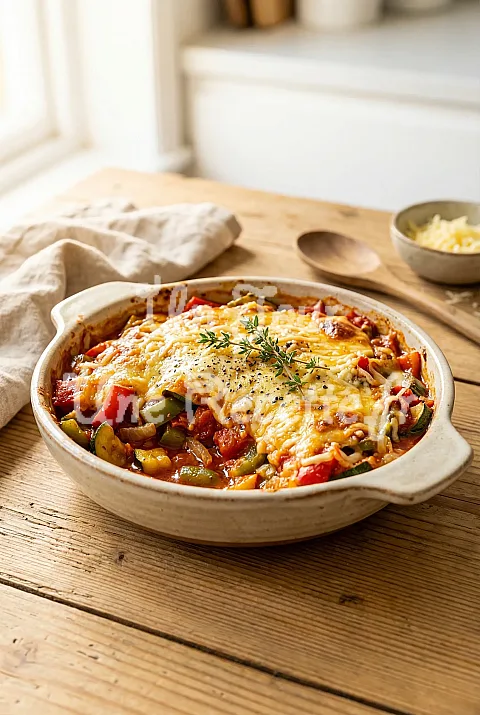 Photo de Gratin de légumes au fromage