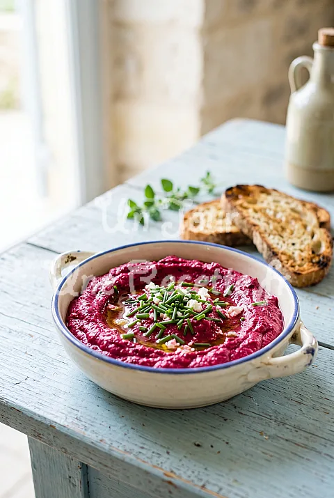 Photo de Tartinade de betterave et feta