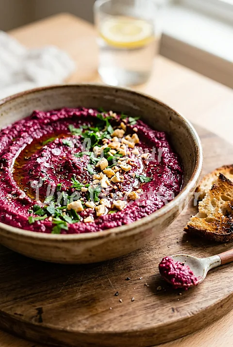 Photo de Tartinade de betterave et noix de cajou