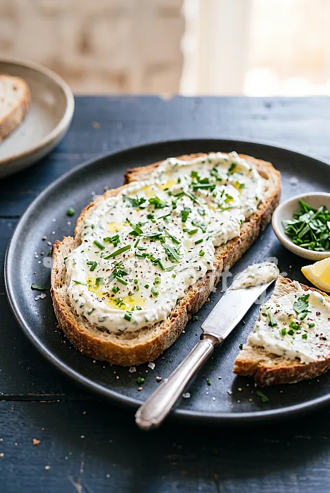 Photo de Tartinade de chèvre frais aux herbes