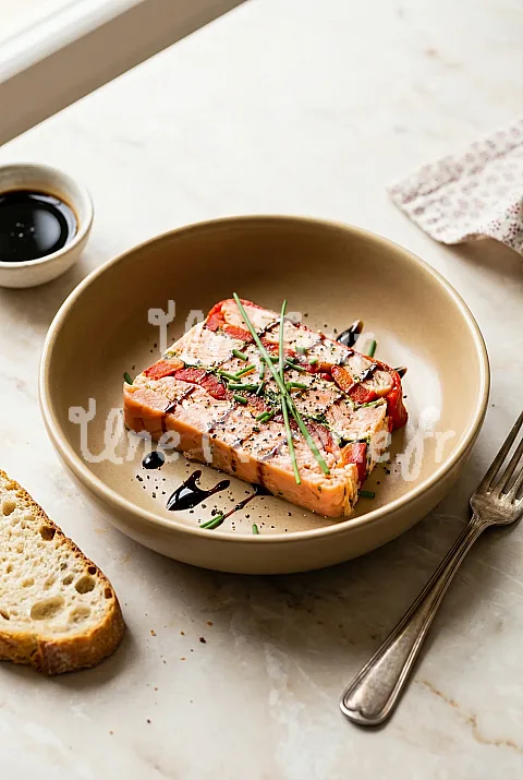 Photo de Terrine de truite aux poivrons