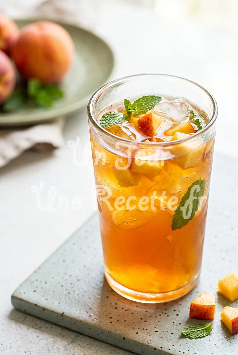 Photo de Thé glacé à la pêche