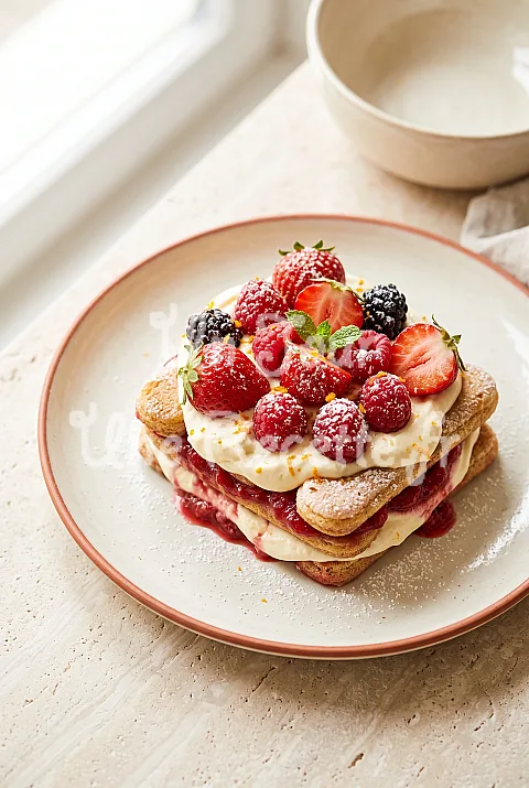 Photo de Tiramisu aux fruits rouges