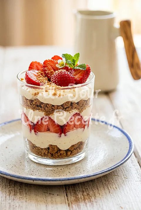 Photo de Tiramisu fraises speculoos