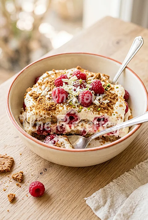 Photo de Tiramisu framboise spéculoos