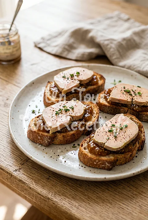 Photo de Toasts de foie gras aux figues
