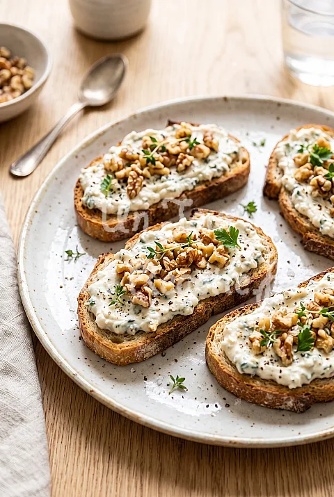 Photo de Toasts au roquefort et aux noix