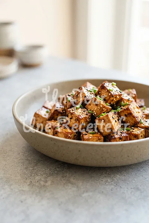 Photo de Tofu mariné à l'air fryer