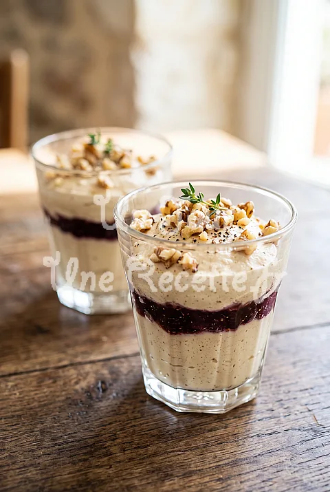 Photo de Verrines de mousse de foie gras