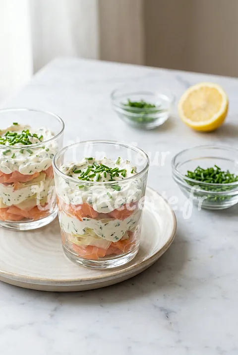 Photo de Verrines saumon et endive