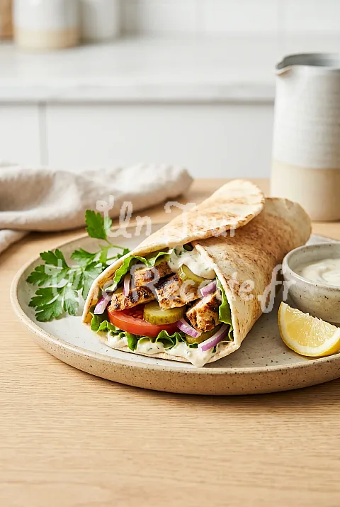 Photo de Wrap de poulet à la libanaise