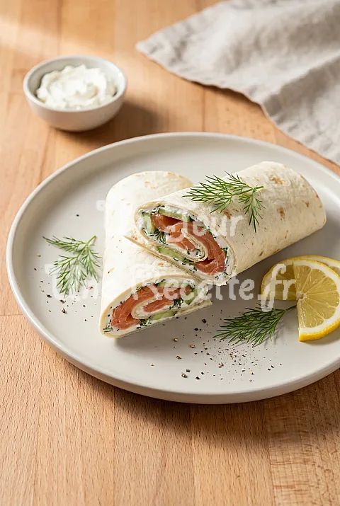 Photo de Wrap saumon fromage frais