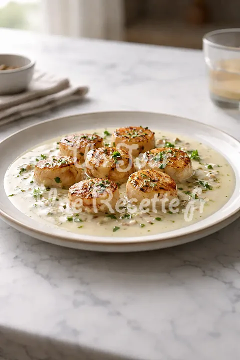 Photo de Saint Jacques au vin blanc