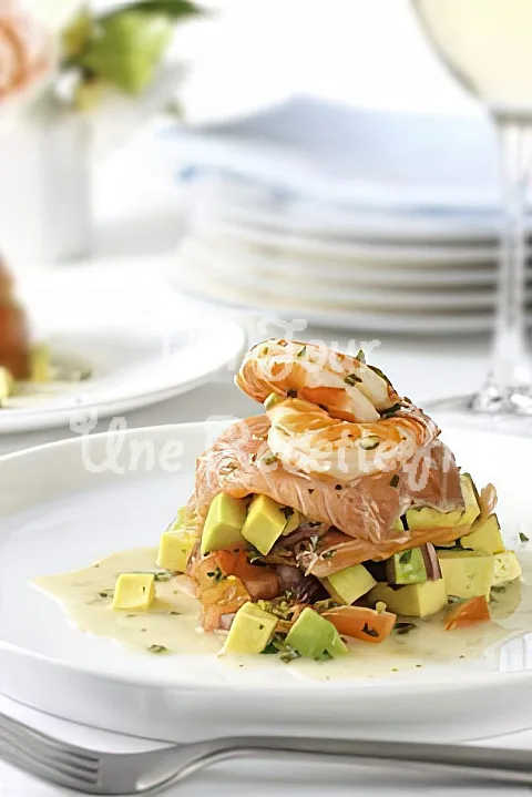 Photo de Salade fraîcheur au saumon fumé