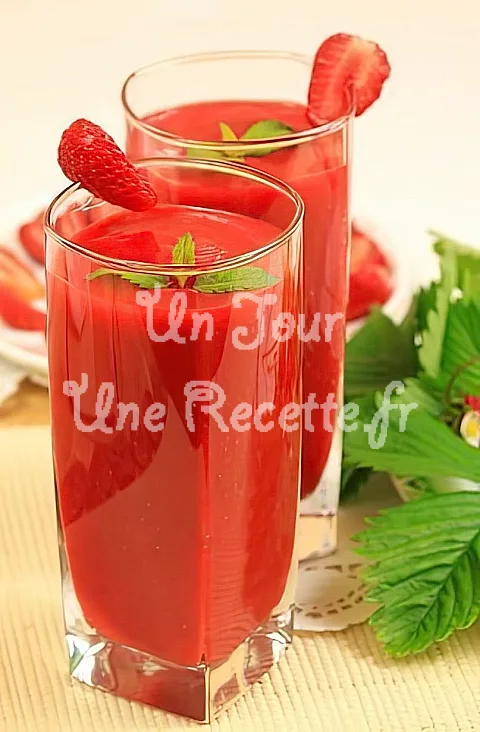 Photo de Smoothie aux fraises