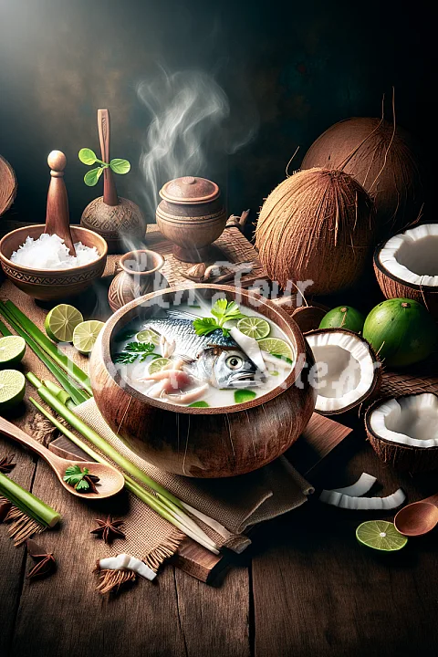 Photo de Soupe de poisson à la noix de coco