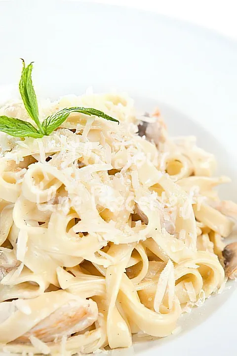 Photo de Tagliatelle au poulet et champignons