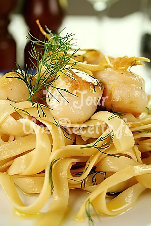 Photo de Tagliatelle aux Saint Jacques