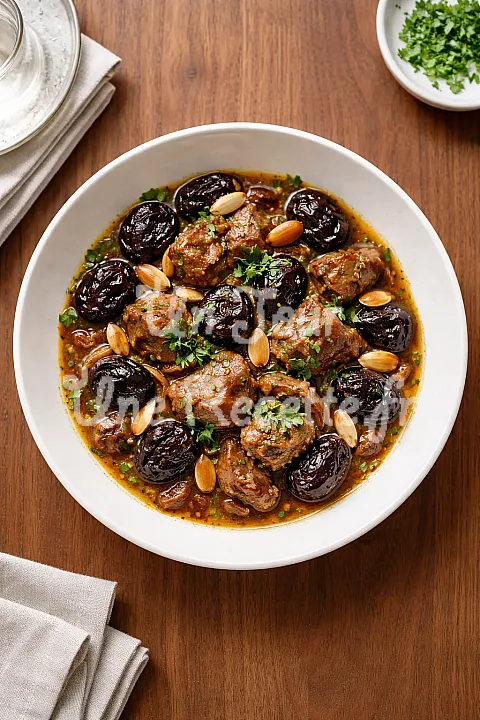Photo de Tajine d'agneau aux pruneaux