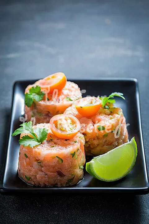 Photo de Tartare aux deux saumons