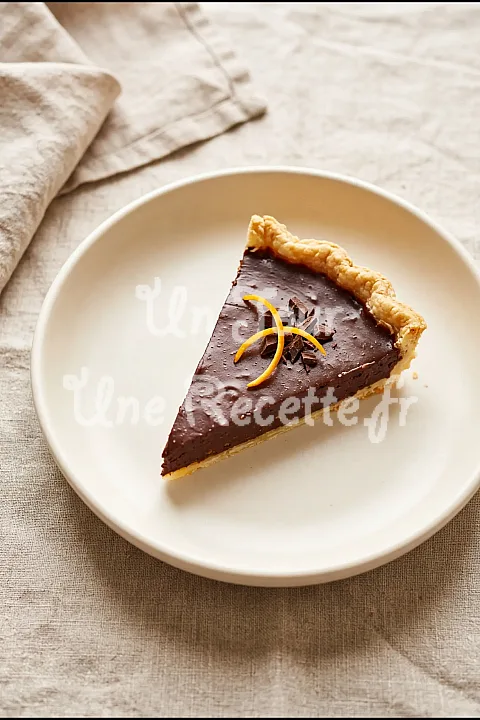 Photo de Tarte au chocolat et à l'orange
