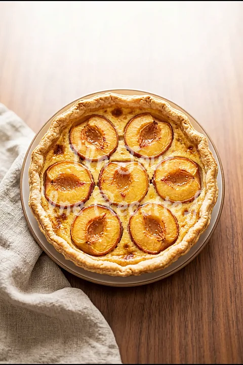 Photo de Tarte aux pêches