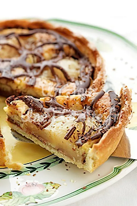 Photo de Tarte chocolat poire