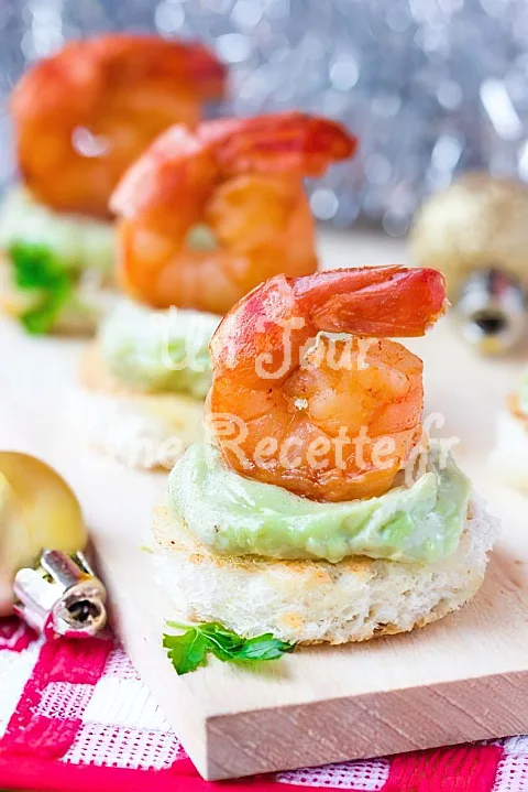 Photo de Toasts avocat crevettes