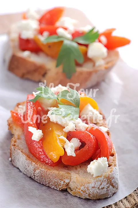 Photo de Toasts apéritifs aux légumes