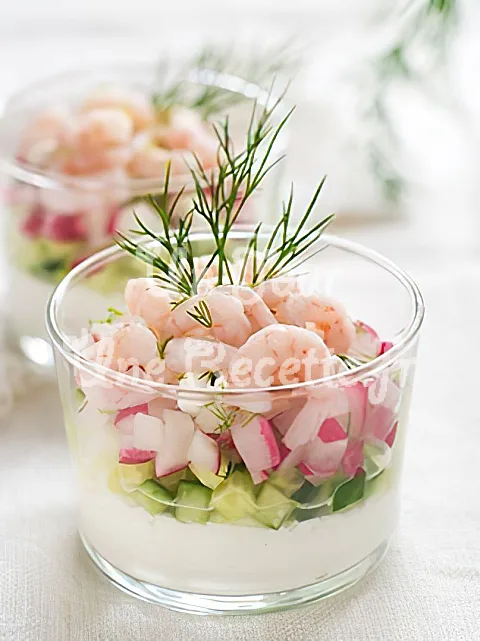 Photo de Verrine crevette concombre