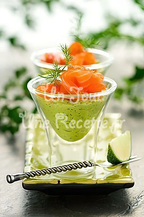 Photo de Verrines d'avocat au saumon fumé