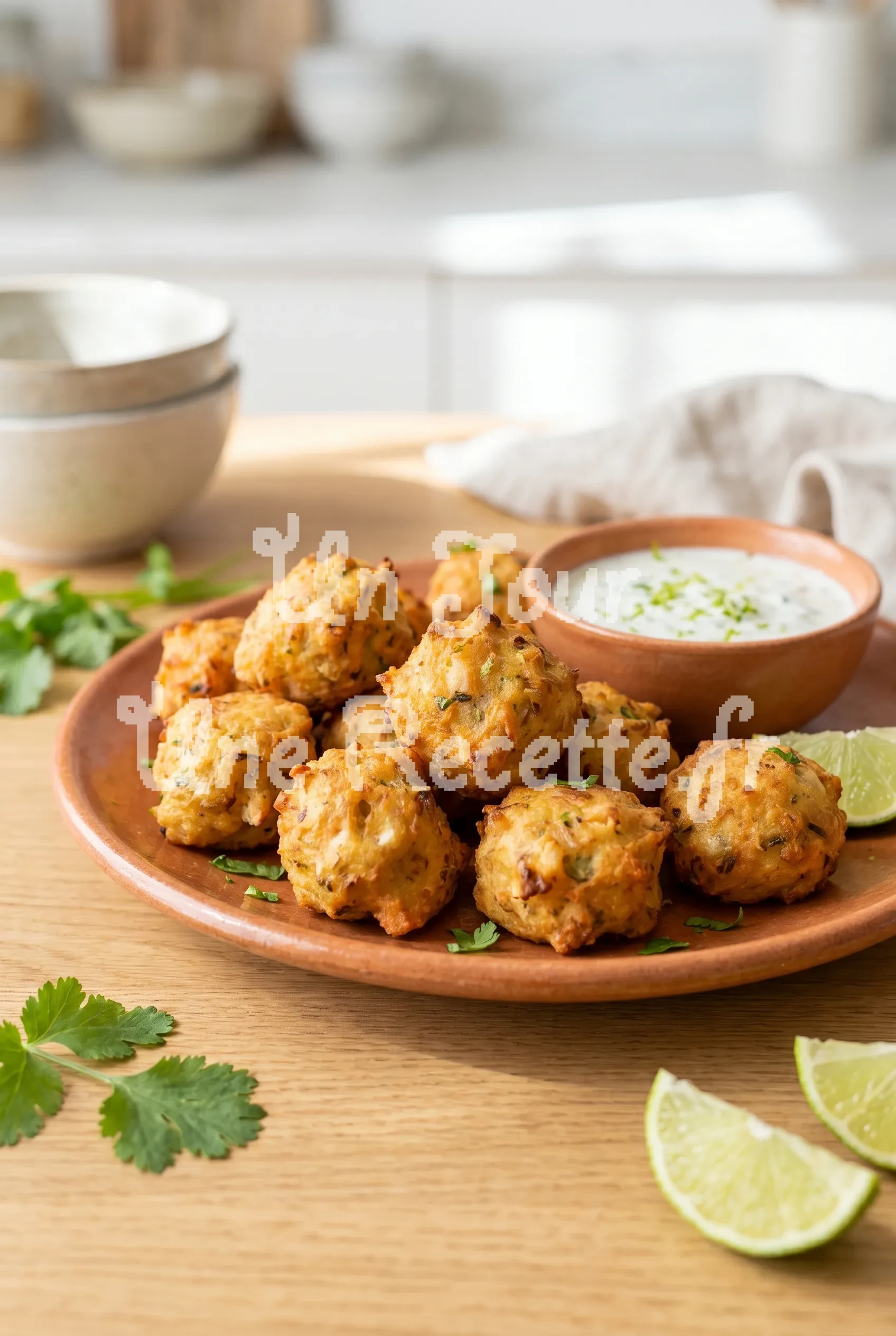 Photo de la recette Accras de poulet à la noix de coco