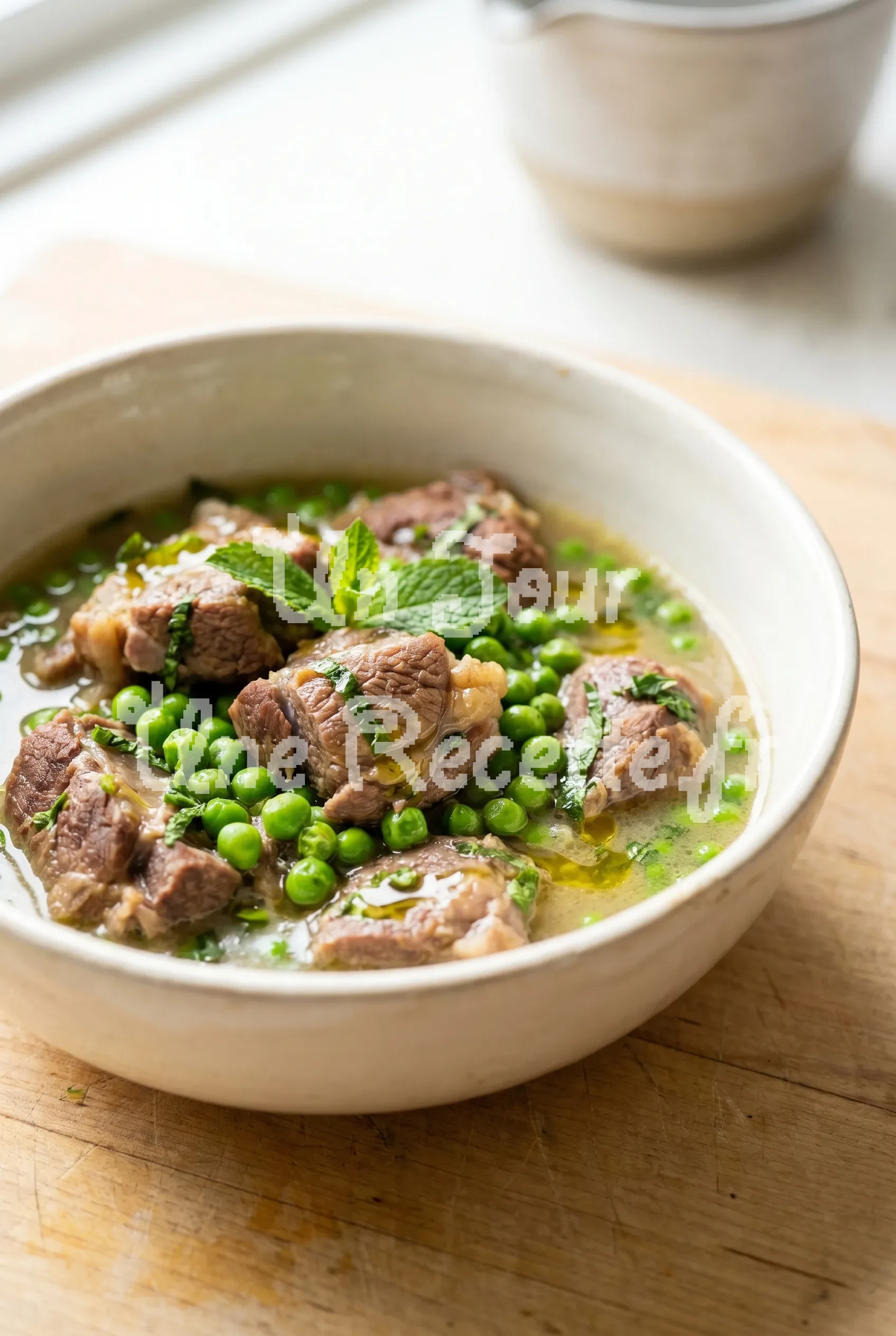 Photo de la recette Agneau aux petits pois et à la menthe